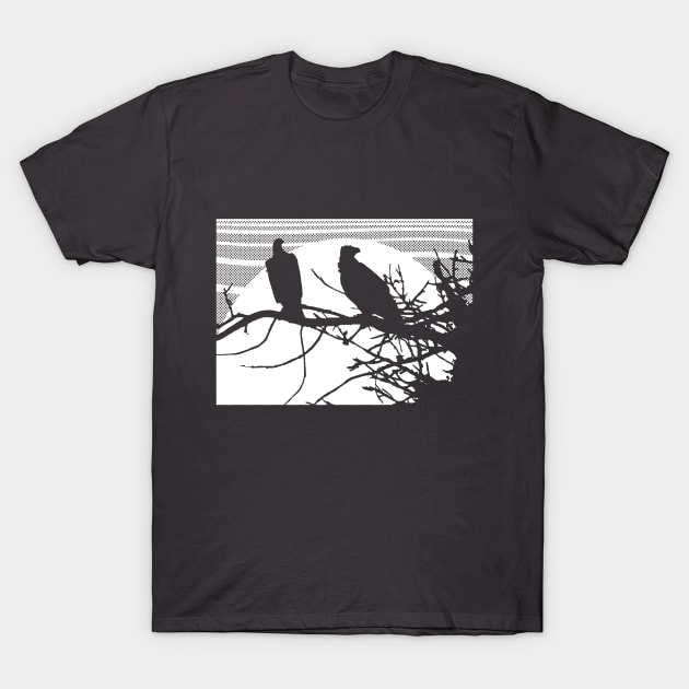 Eagle Shadow (in white) T-Shirt by ostwelve